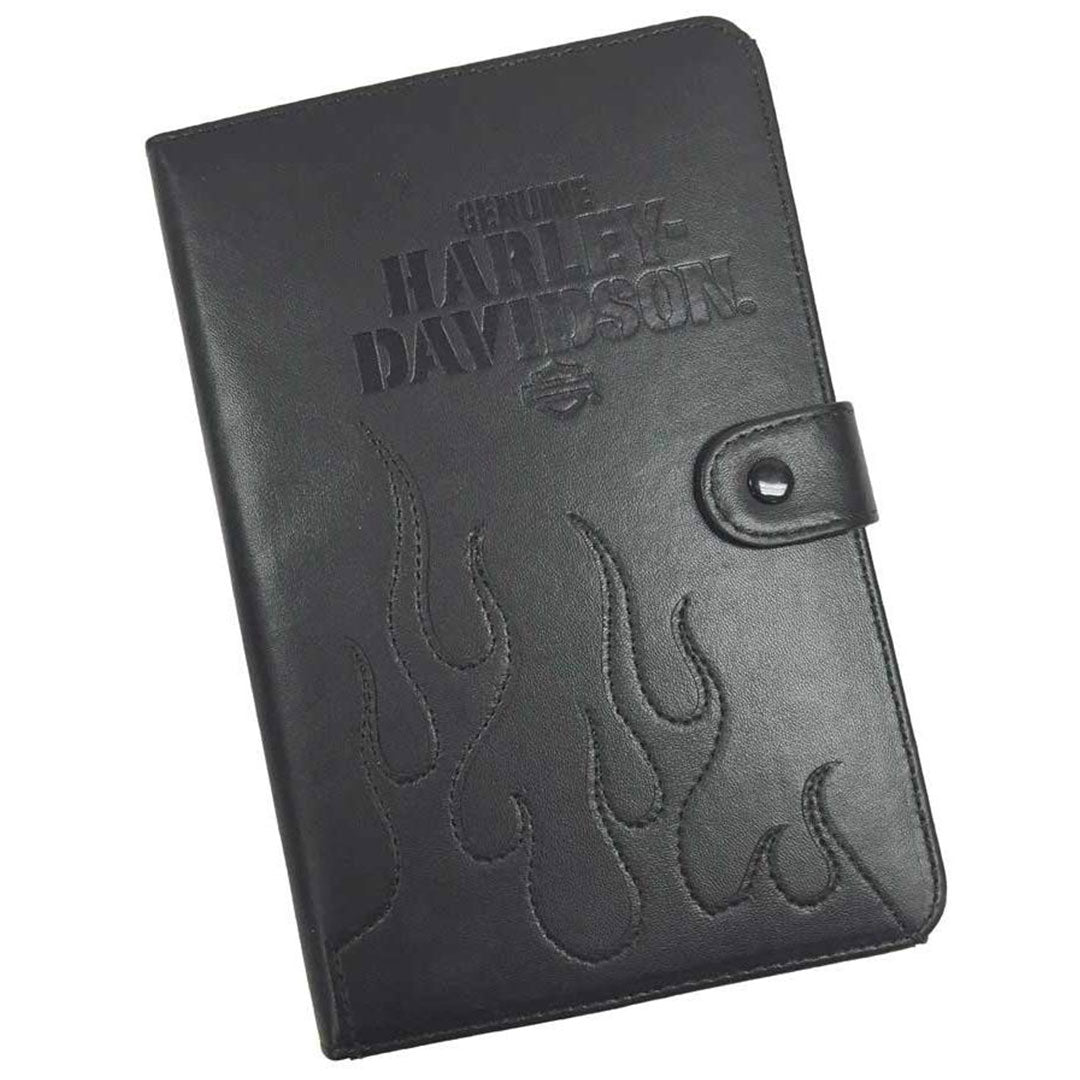 Harley Davidson Universal 7-9 in Tablet Folio Black Leather