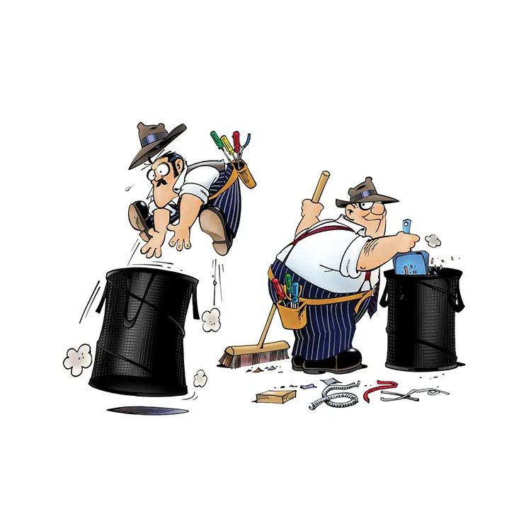 Exploding Garbage Can (Collapsible)