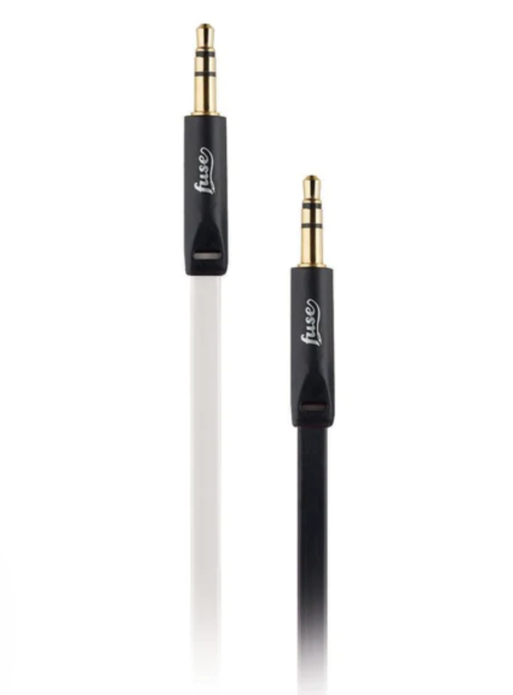 Fuse Auxiliary Cable 12 Pack Bulk 3ft, 6 Black, 4 White, 2 Pink