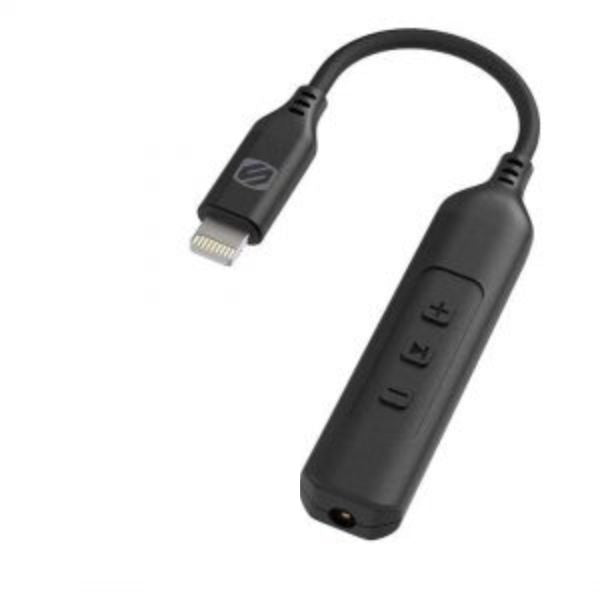Scosche Adapter Lightning to 3.5mm Female MFI with Volume Controls and Play Buttons Strikeline