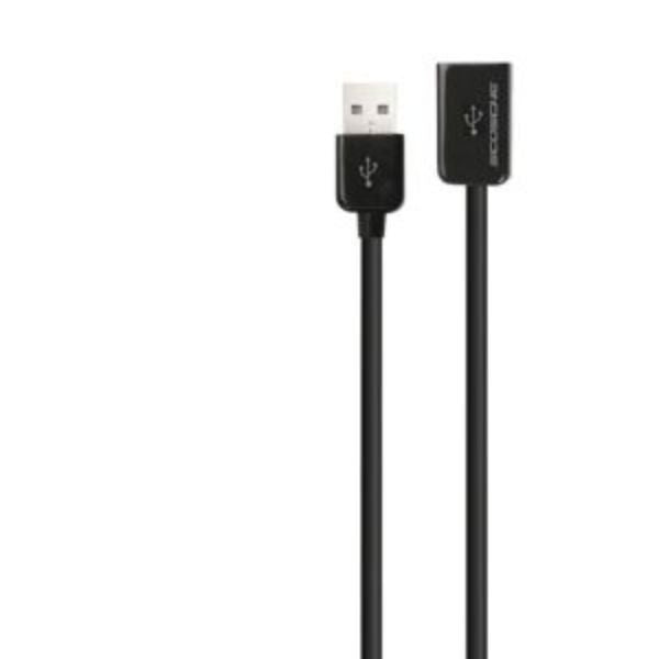 Scosche Extension Cable USB-A Male to USB-A Female 6ft Black