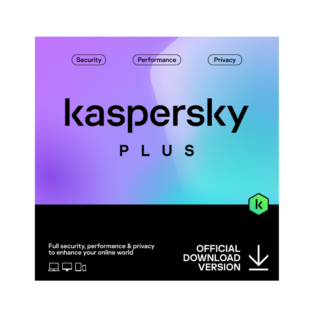 Kaspersky Plus 1-Device 1-Year with Unlimited VPN ESD (DOWNLOAD CODE) PC/Mac/Android