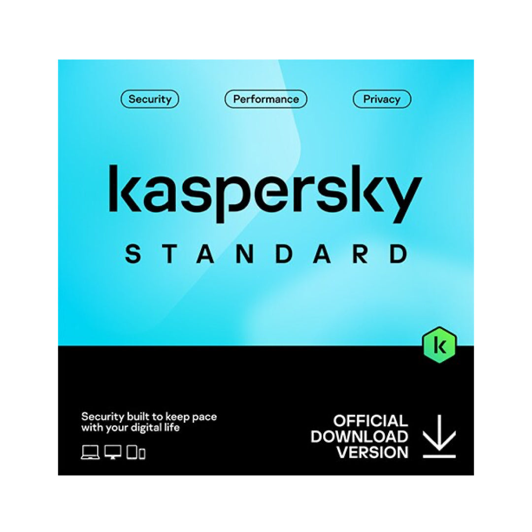 Kaspersky Standard 3-Device 1-Year ESD (DOWNLOAD CODE) PC/Mac/Android