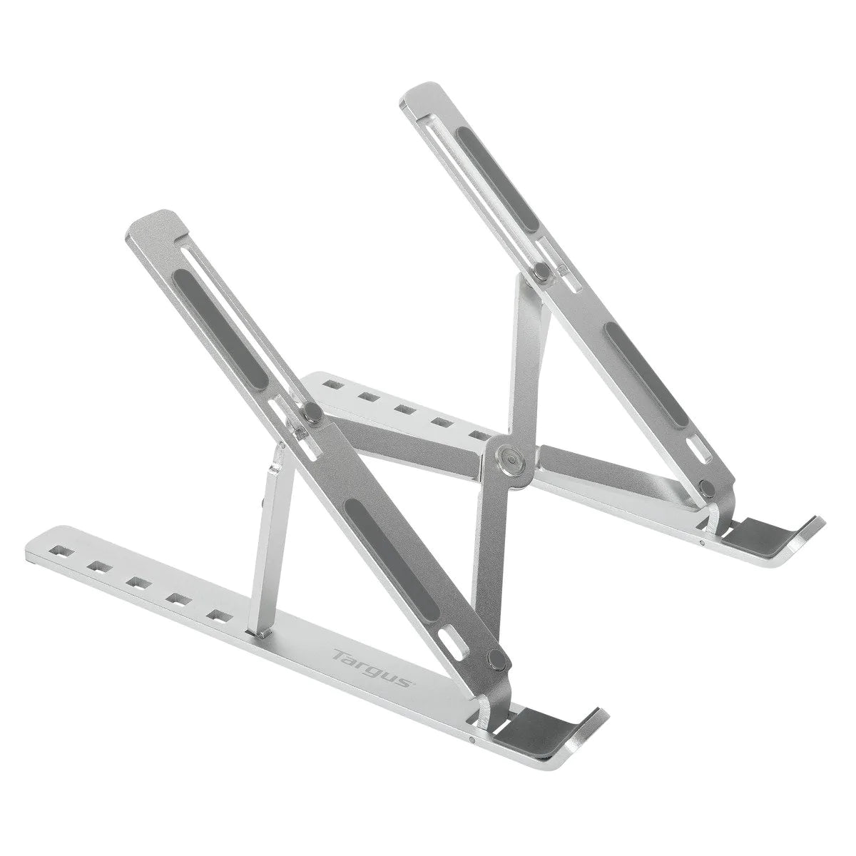 Targus Laptop/Tablet Portable Stand Ergonomic Aluminum Fits 10 - 15in Screens Foldable with Pouch - Silver