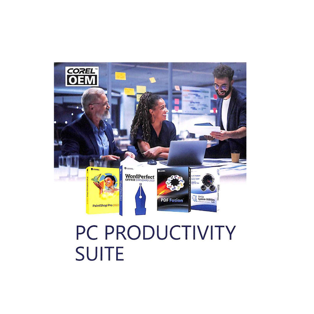 Corel Wordperfect Office 2020 Productivity Suite 6.0 OEM PKC - Includes PaintShop Pro 2022 - PDF Fusion - WinZip Systems Utility Suite