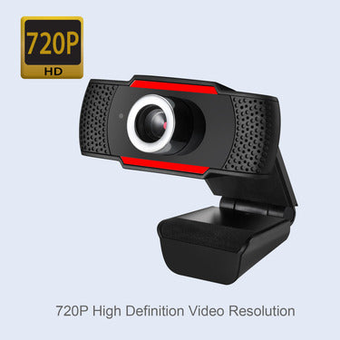 Adesso Webcam CyberTrack H3 720P (1.3MP) with Built-in Microphone - Black