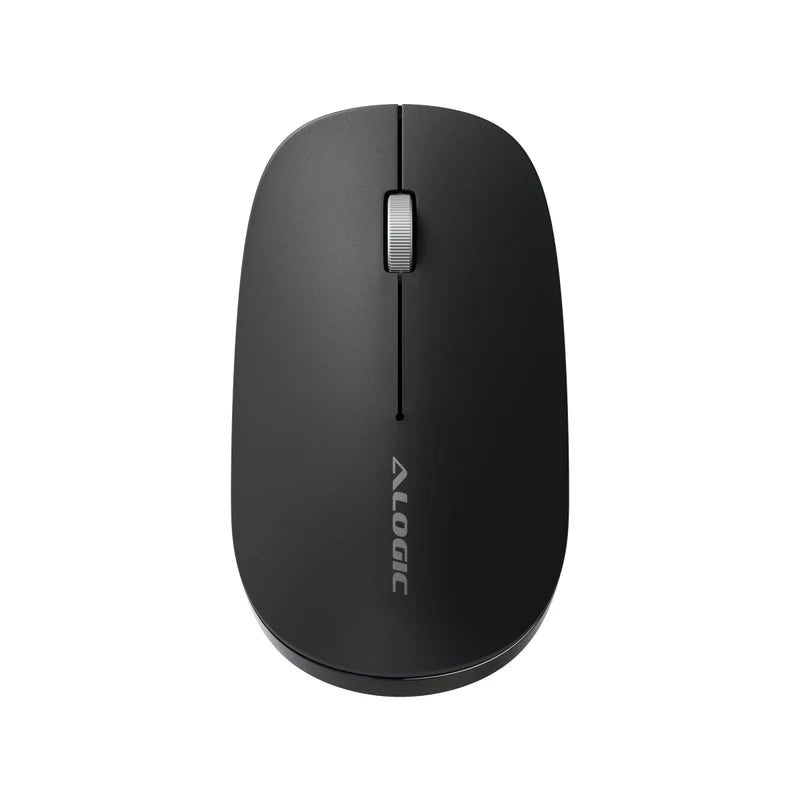 Alogic Mouse Wireless Bluetooth & 2.4GHz Dongle USB-A USB-C Rechargeable PC/Mac/Chrome/Android/iOS - Black
