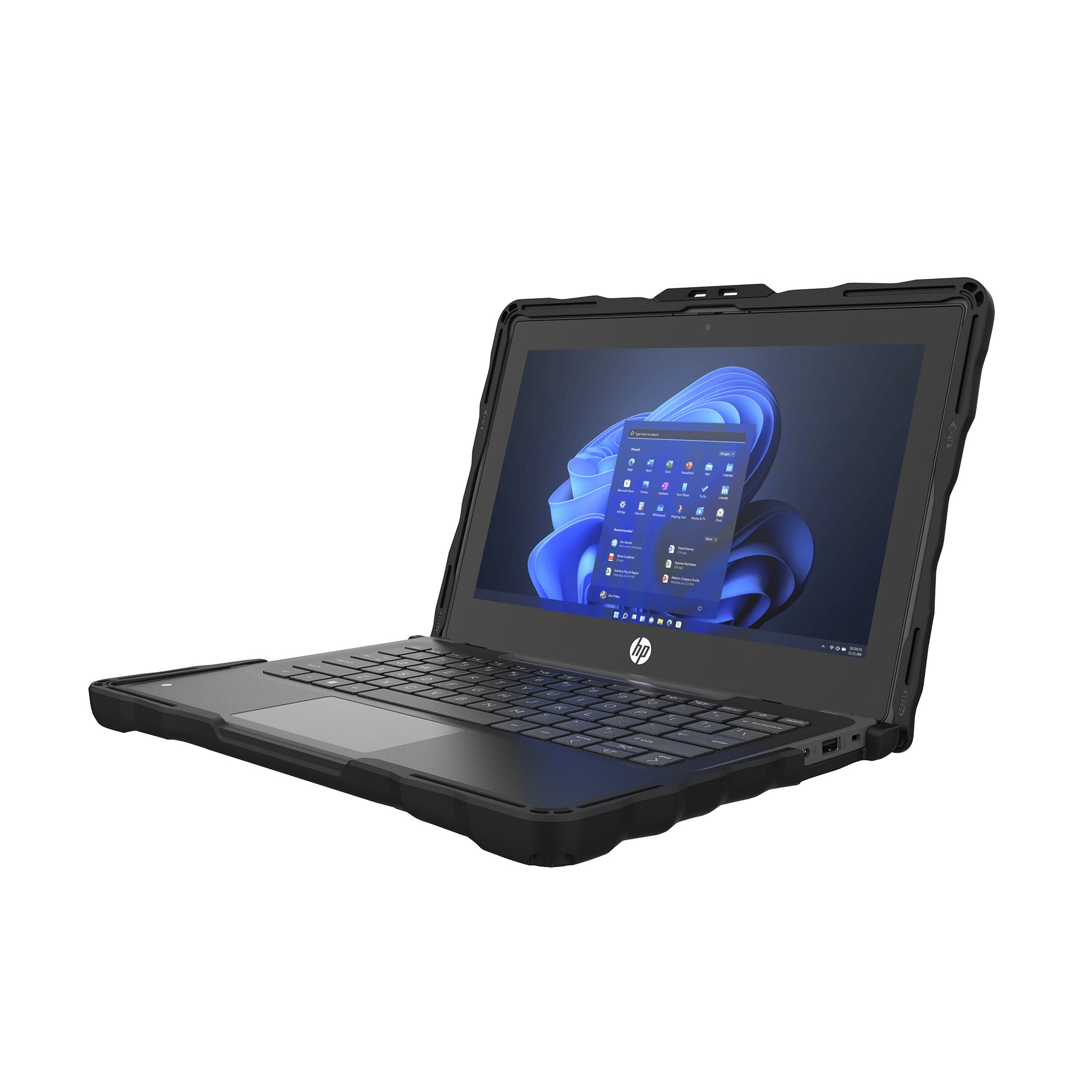 Gumdrop HP Pro X360 Fortis 11in G9/G10/G11 DropTech Rugged Case TechShell Certification - Black