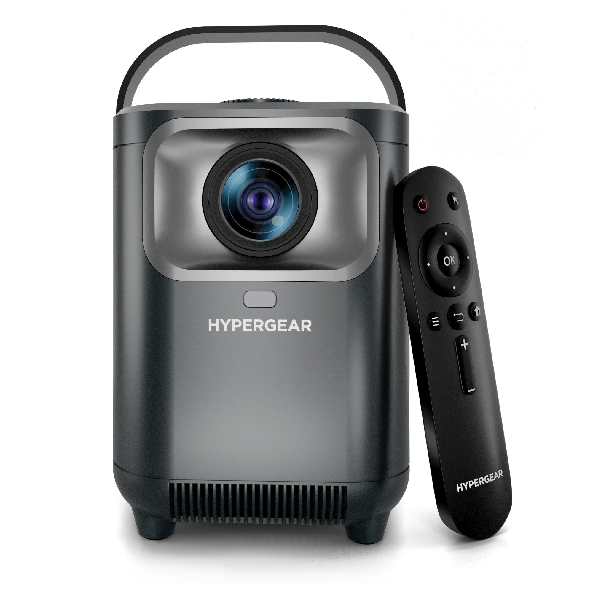 HyperGear Portable Projector Mini Bluetooth Cinemini Stream Popular apps Built in 5W Speaker Remote Control Connect Phone or Laptop 720p
