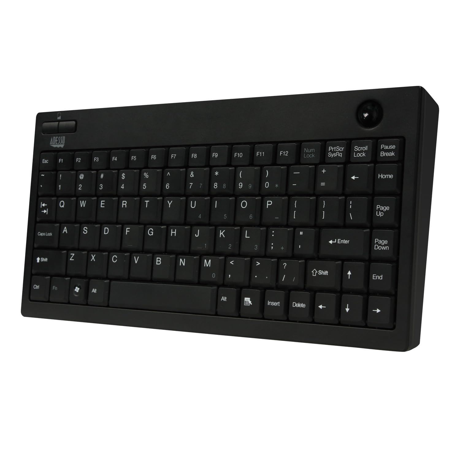 Adesso Wireless mini Trackball Keyboard