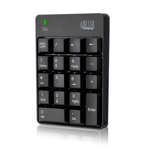 Adesso Mechanical Numeric Keypad with 3-port USB Hub