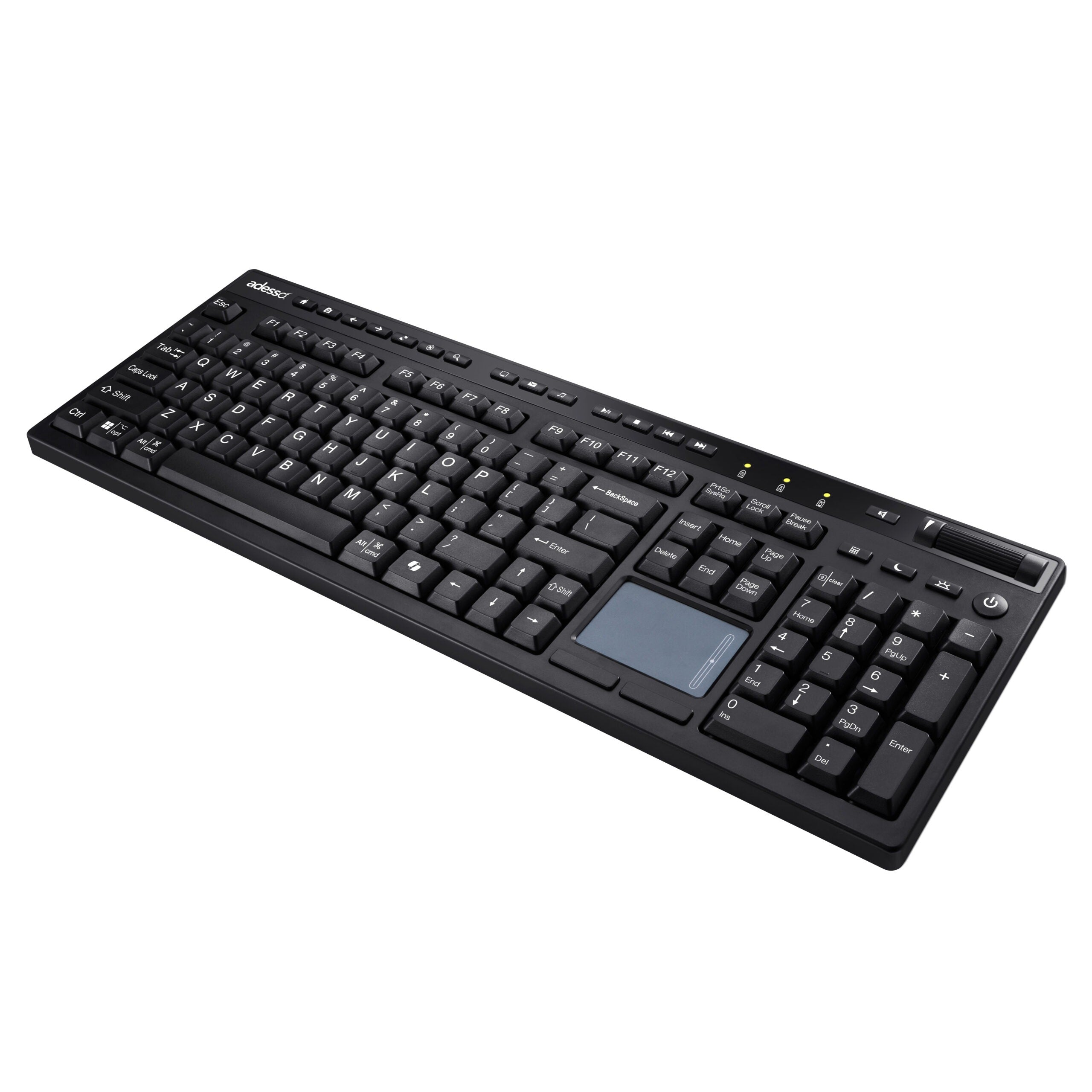 Adesso Multi OS Wireless Desktop Keyboard with Touchpad