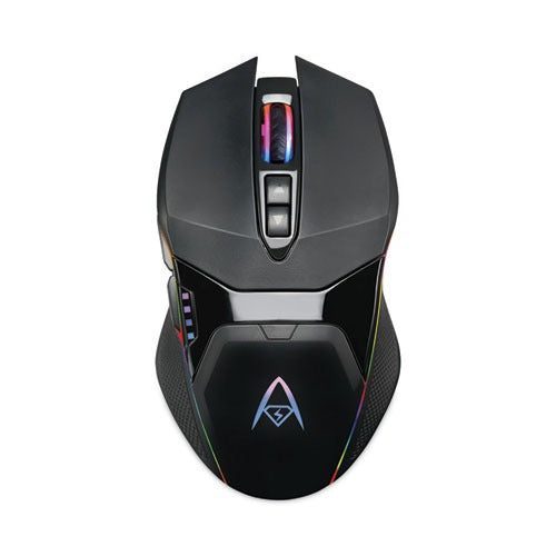 Adesso Gaming Mouse Wireless PixArt 3389 Gaming-Grade Optical Sensor RGB 7-Button Design Adjustable DPI up to 1000 DPI Ergonomic RGB Ambidextrous Design