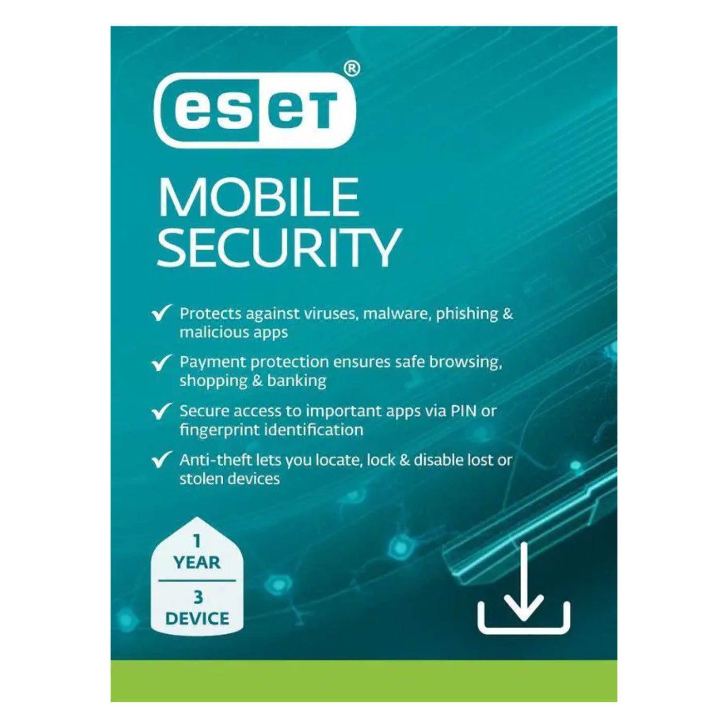 Eset Mobile Security for Android 3-Device 1-Year ESD (DOWNLOAD CODE)