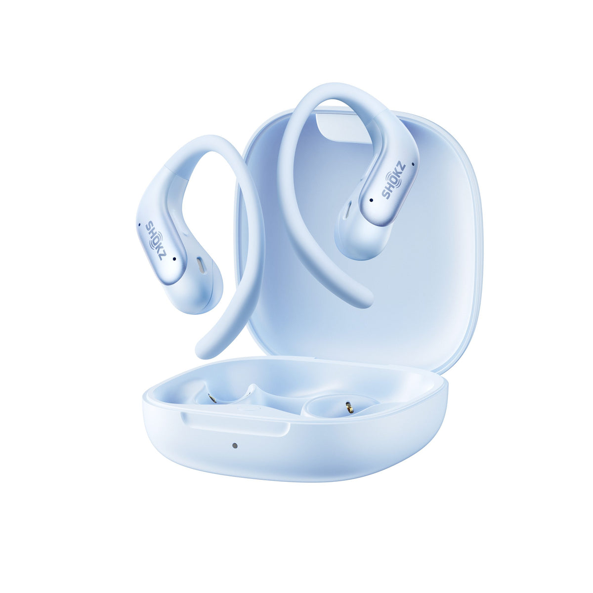 Shokz OpenFit Air 2 Blue Bluetooth Headset Smart Mic Around Ear Air Conduction - OpenBass - Water Resistant IP54
