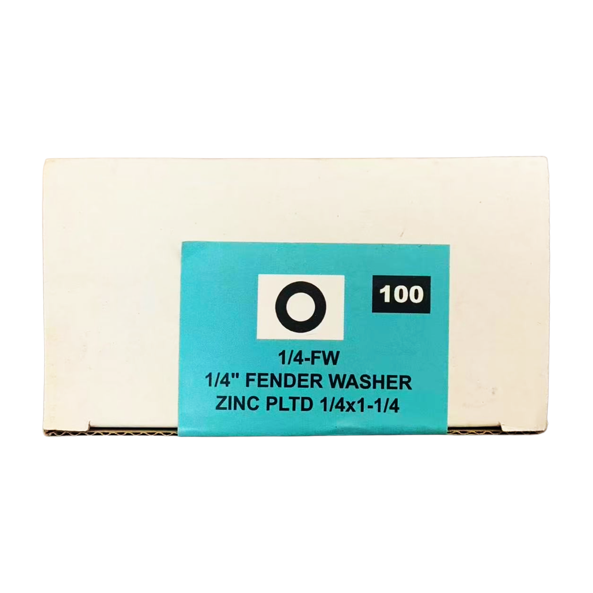 FENDER WASHER ZINC PLTD 1/4 x 1-1/4 (100PCS/ BOX)