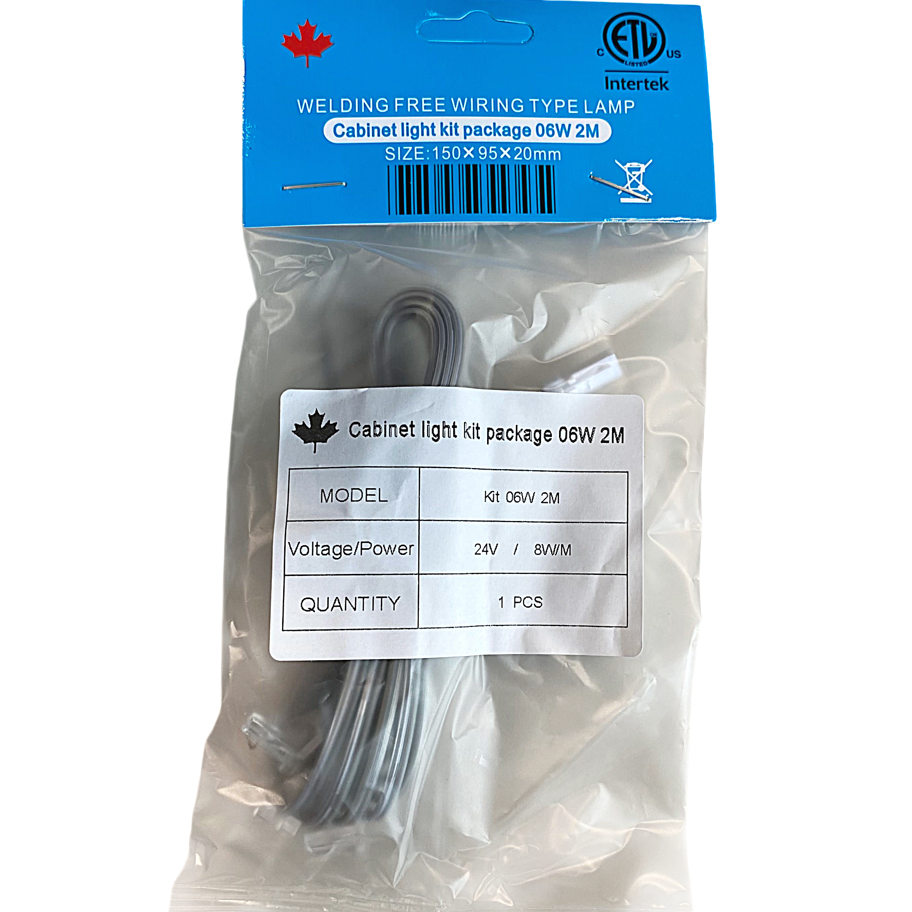 CABINET LIGHT  KIT PACKAGE 06W 2M