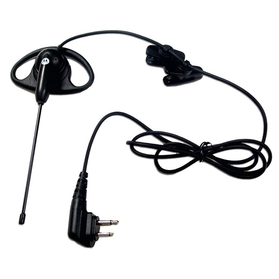 D-Hook Earpiece with Boom Microphone