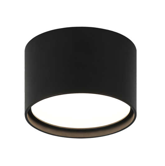 OUTDOOR SURFACE MOUNT CEILING LIGHT 16W 3CCT BLACK 25237-W01A-BK