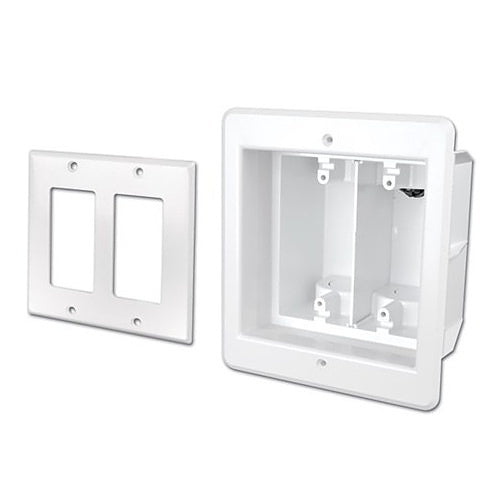 Evolution TVB2GW Recessed Dual Gang Indoor Inbox for Plasma and LCD TVS