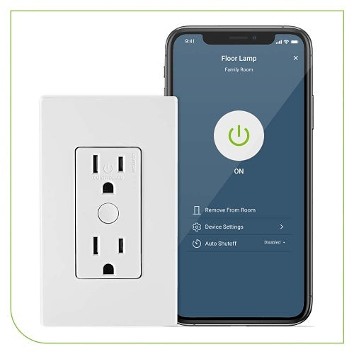 Leviton D215R-1BW Decora Smart Wi-Fi Tamper-Resistant Outlet