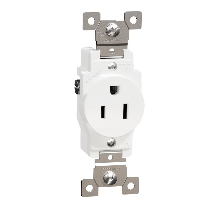 NEMA 15A 125V SINGLE RECEPTACLE