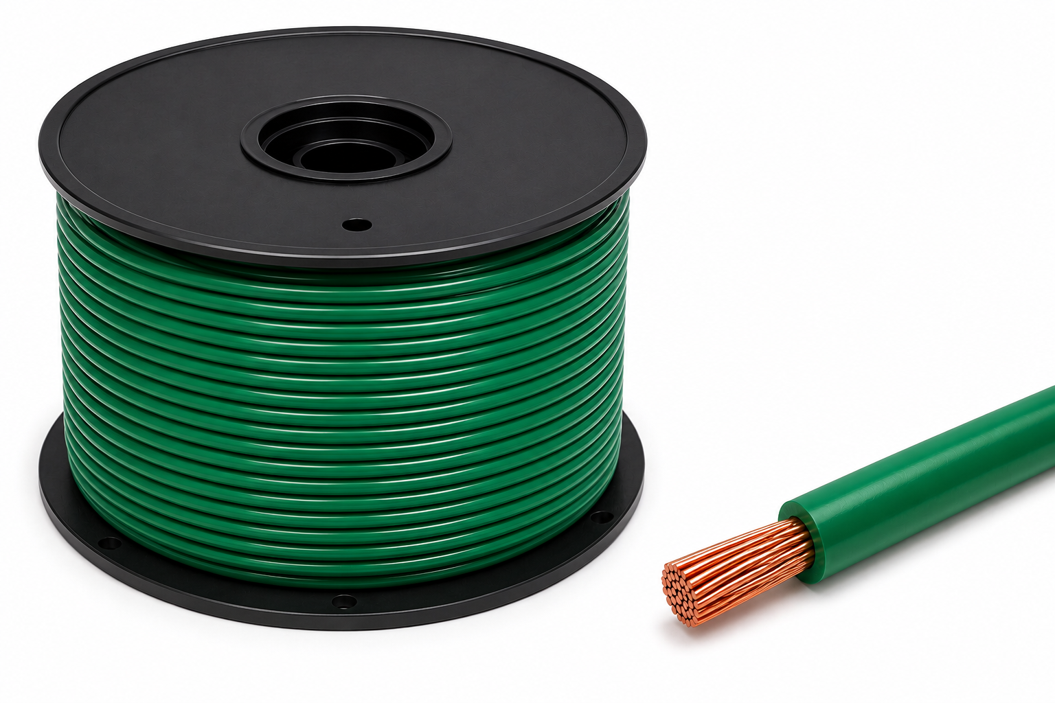 WIRE T90 #14 STR 300M - GREEN