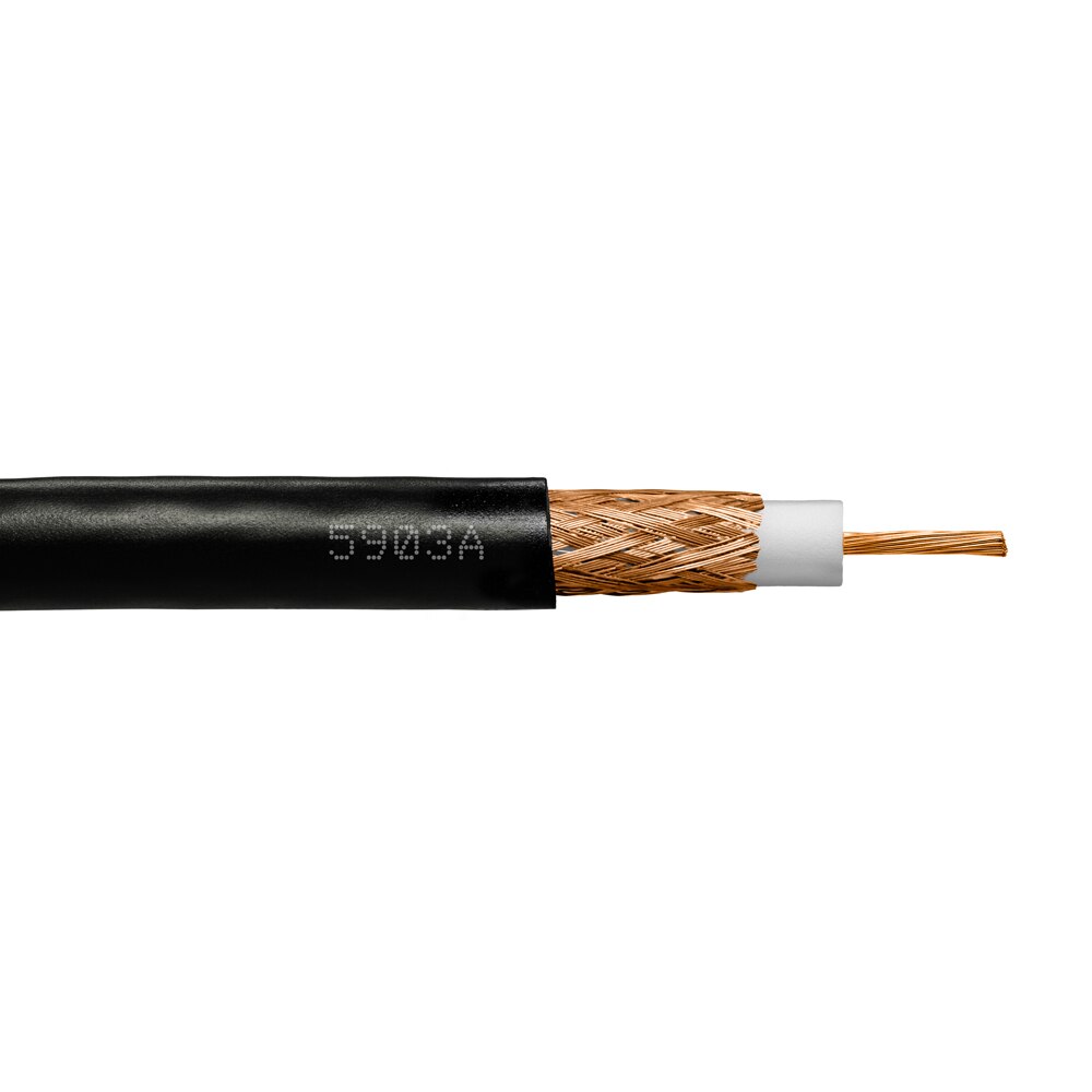 Provo RG59U CCTV Outdoor 22 AWG STR BC 95% BRD SH 75 ohms CSA FT4 UL RoHS – Black JKT