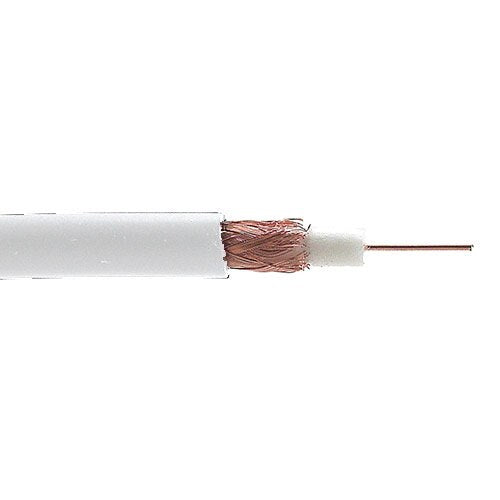Provo RG59U 20 AWG SOL BC 95% BC BRD SH 80 ohms CSA FT4 UL RoHS – White JKT