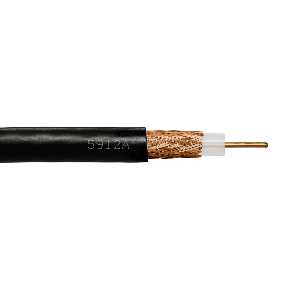 Provo RG59B/U CCTV 23 AWG SOL BC 95% BC BRD SH 75 ohms CSA FT4 UL RoHS – Black Non-Contaminating JKT