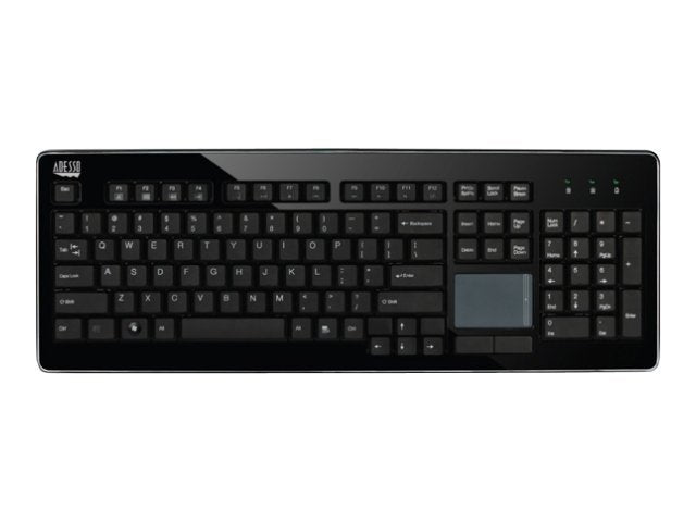 Adesso Keyboard Wireless with Touchpad PC/Mac - Black