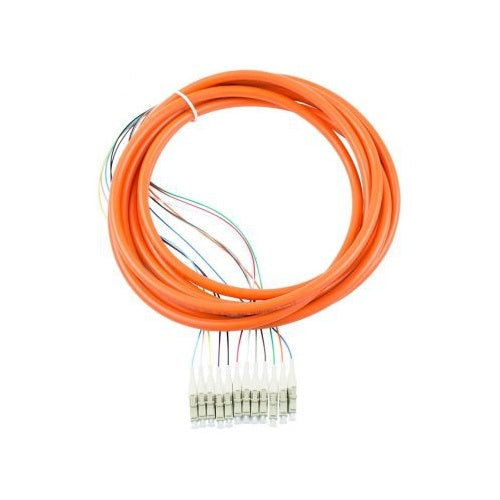 Lynn Electronics T12-S119-BL-1RD-003M OM1 62.5/125µm 12-Fiber Optic Cable, Sub-Distribution Style, 3m, Blue