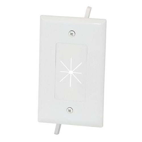 DataComm 45-0014-UWH Cable Plate with Flexible Open