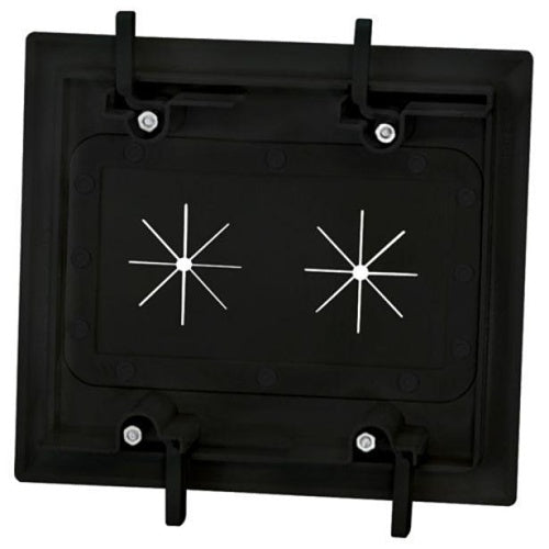 DataComm 45-0015-BK Cable Plate FLEXOPEN 2-Gang, Black