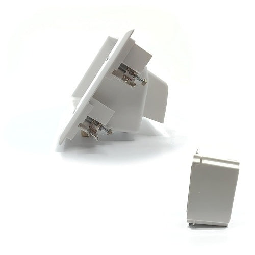 DataComm 45-0071-WH Recessed Low-Voltage Mid-Size Plate