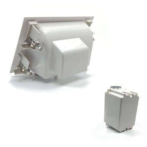 DataComm 45-0071-WH Recessed Low-Voltage Mid-Size Plate
