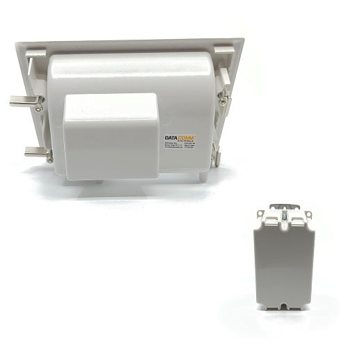 DataComm 45-0071-WH Recessed Low-Voltage Mid-Size Plate