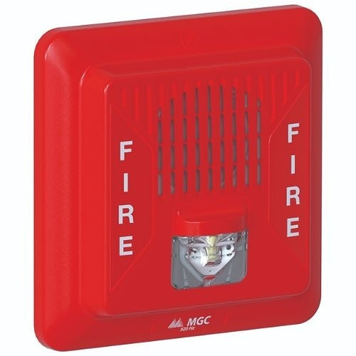 Secutron FHS-400-LF-RR Low Frequency Wall Mount Sounder Strobe, Red