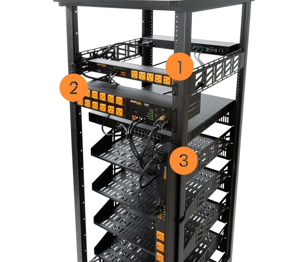 WattBox® 800 Series Rack Mountable Faceplate Display