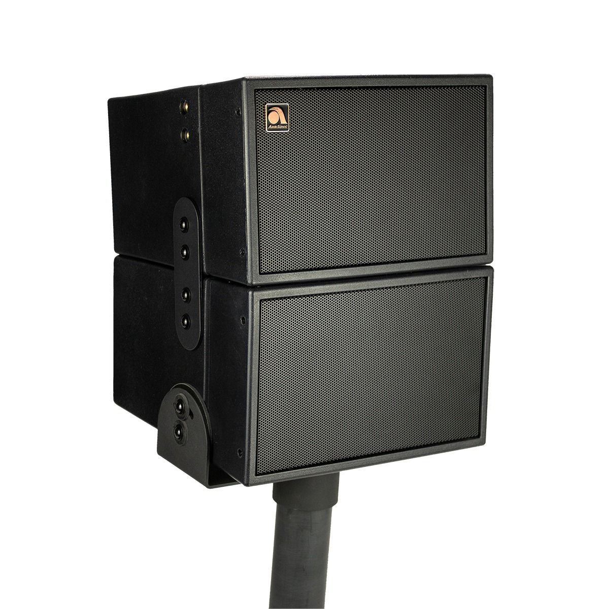 2x 6.5HD-Line Array Outdoor Landscape Spkrs 4ohm BLK w-Spike