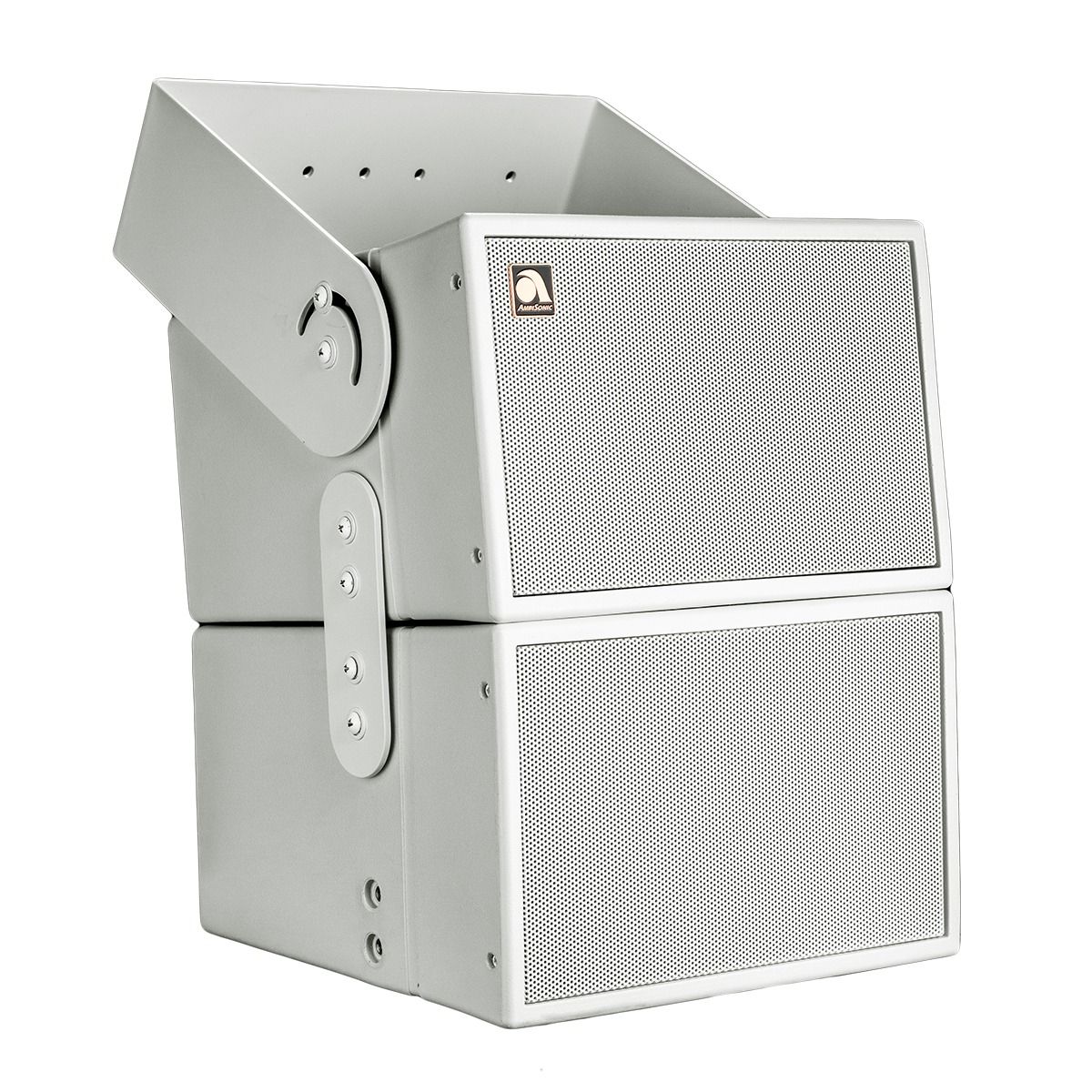 2x 6.5HD-Line Array Outdoor Surface Spkrs 4ohm WHT w-Bracket