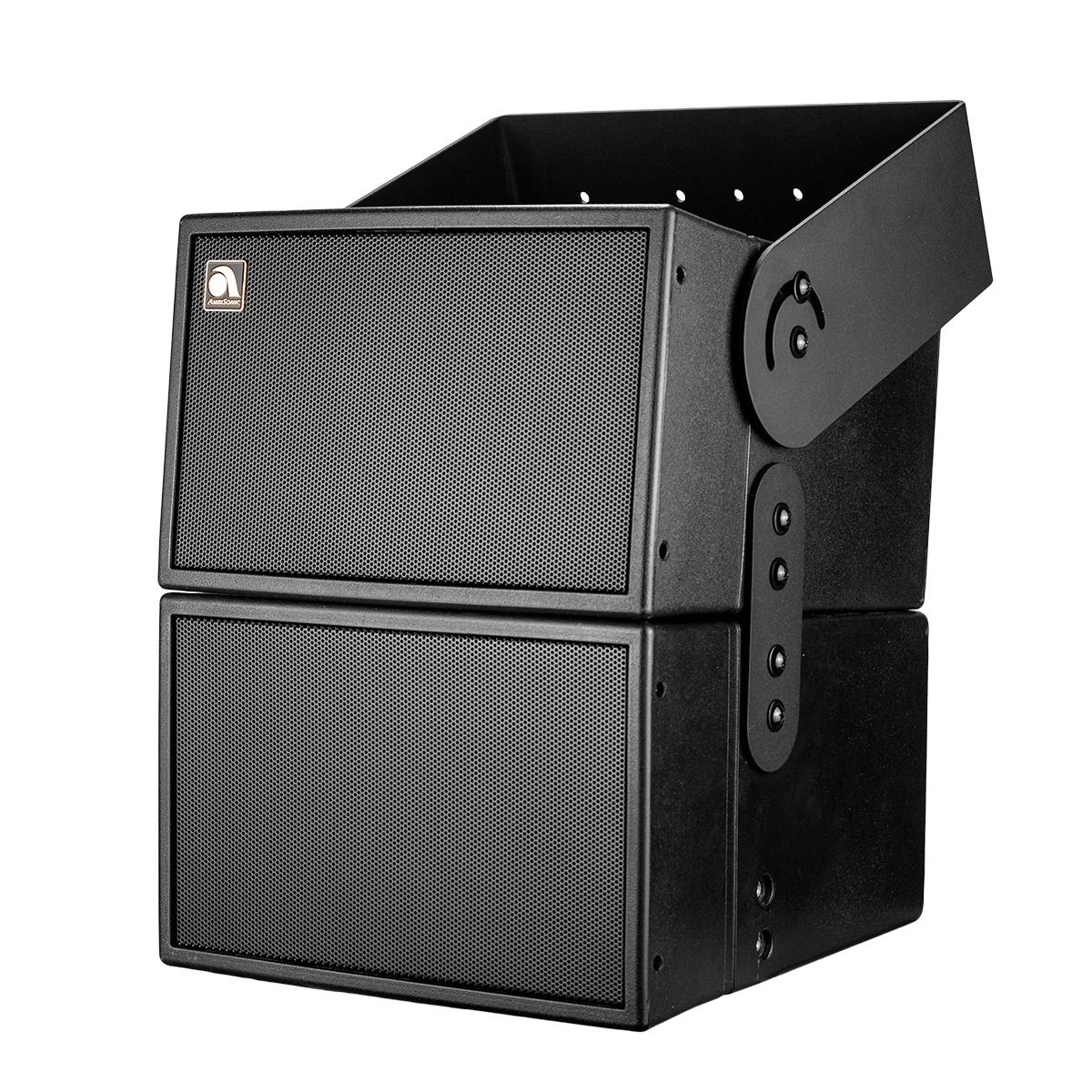 2x 6.5HD-Line Array Outdoor Surface Spkrs 4ohm BLK w-Bracket
