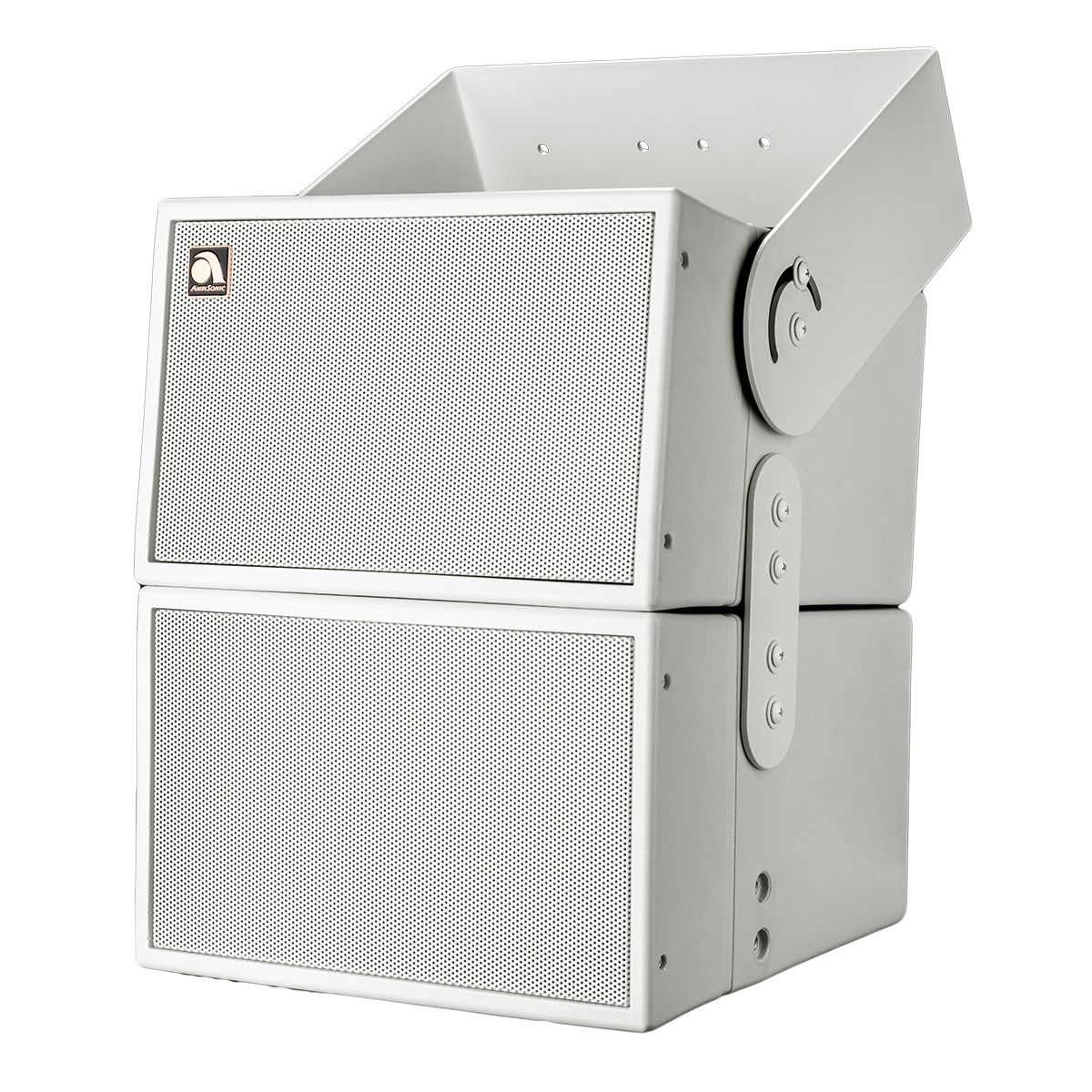 2x 6.5HD-Line Array Outdoor Surface Spkrs 4ohm WHT w-Bracket