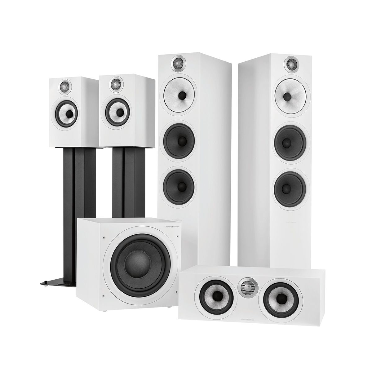 600 Series, 10in Active 500w Subwoofer, Matte White