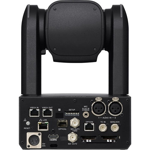 Sony Pro BRCAM7 BRC Series 4K HDR PTZ IP Camera with Built-in AI Analytics, Auto Framing, 20x Optical Zoom, Black
