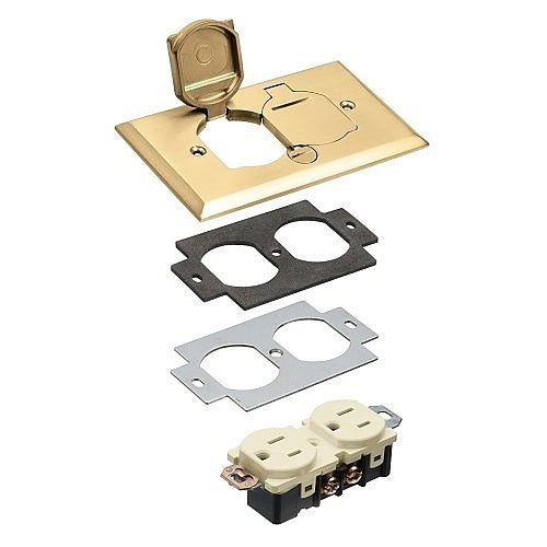 Arlington FLB5330MB Electrical Back Box, Metal Covers with Flip Lids