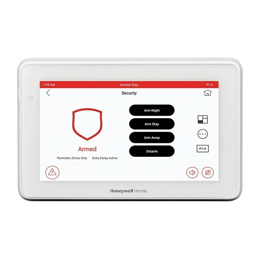Honeywell Home 6290W 7\\" Color Touchscreen Keypad with Voice for VISTA Systems, (Replaces 6280S, 6280W)