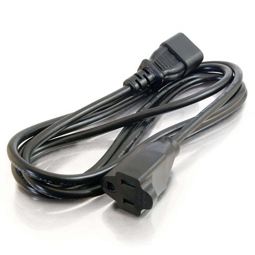 C2G CG29935 AWG Monitor Power Adapter Cord, 2\' (.6m), Black