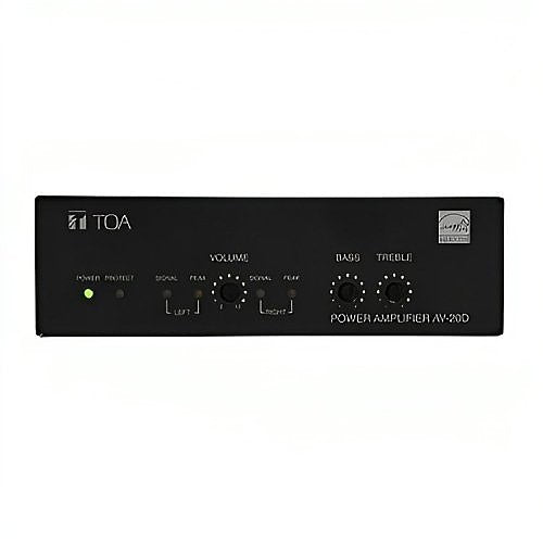 TOA AV20DAM Class Micro Plenum-Rated Power Amplifier, 20W
