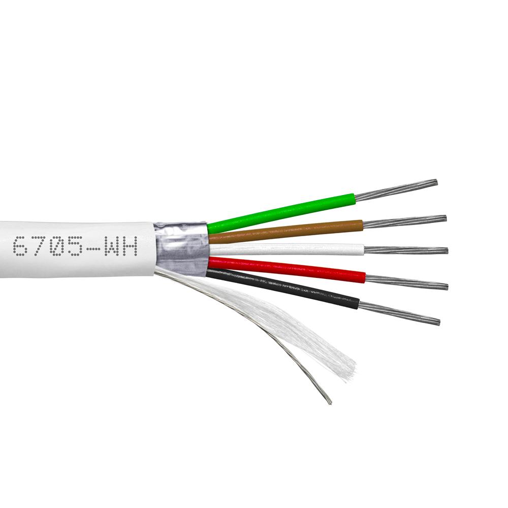 Provo Multi-Conductor 22-5c STR TC FL SH 105° C CSA FT4 UL RoHS – White JKT